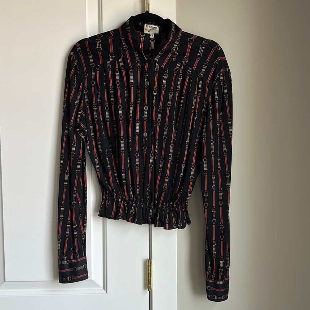 Vintage Celine silk shirt